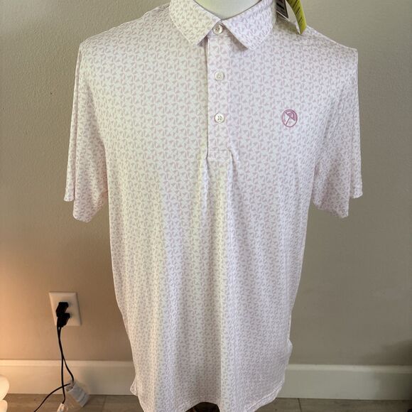 Arnold Palmer Golf Polo Shirt Men’s Size Large Umbrella Logo Short Sleeve 40 UPF - Picture 3 of 16